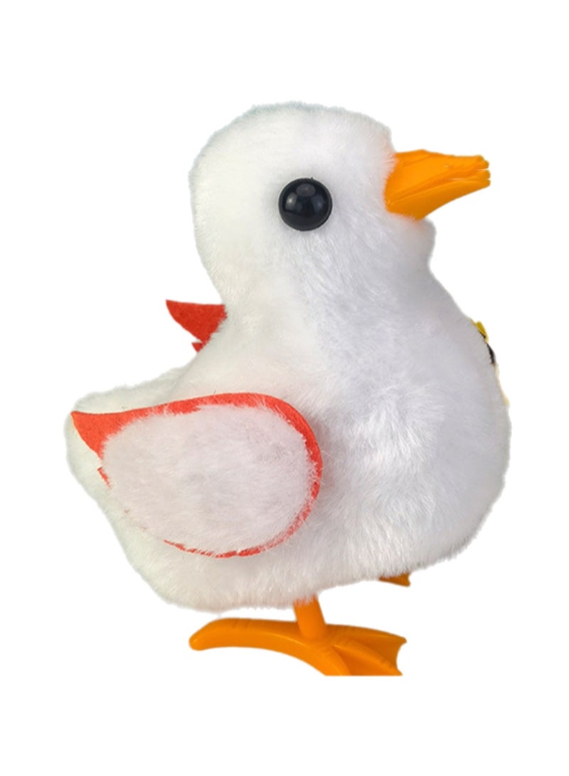 White Duck Robot Electronic Plush Stuffed Interactive Animal Touch Control Electronic Pet Jumps And Calls Toys Suitable For Children And Babies - Image 1